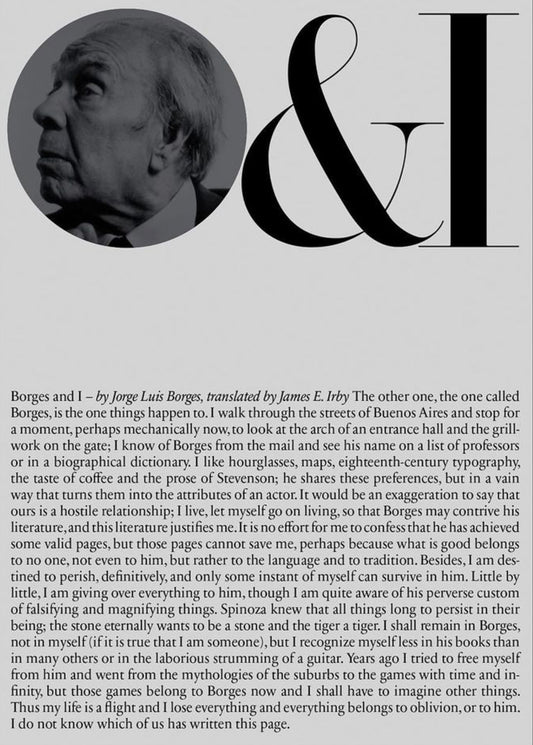 Fidel Peña | Borges & I | Limited Edition