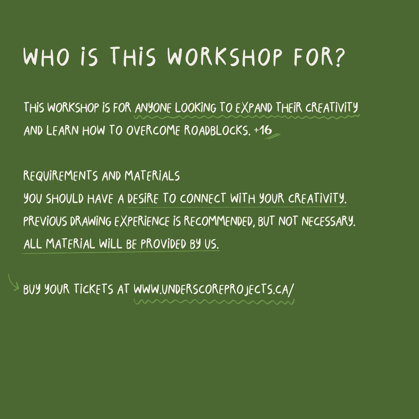 Unleash your creativity Workshop | Find ways to your own creative process